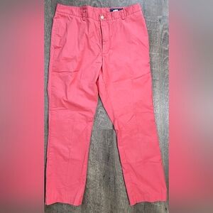 Vineyard Vines On The Go Chino Pants Men's 35x30 Dark Salmon Straight Leg Cotton